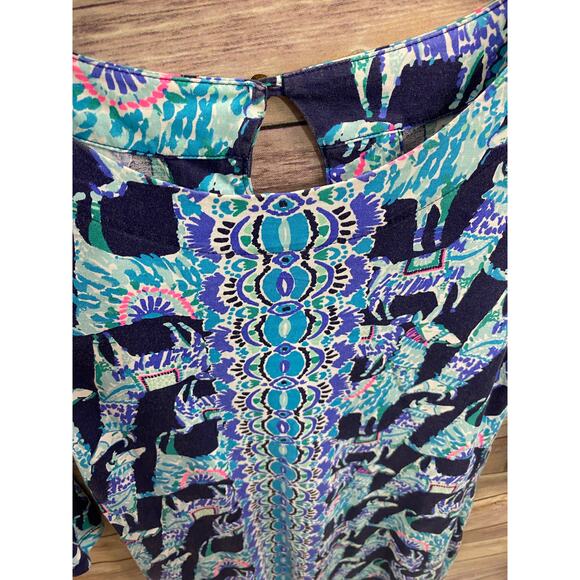 Lilly Pulitzer Beacon Alpaca My Bags Blue Mini Dress size XXS - Picture 10 of 11